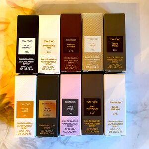 10x Tom Ford Unisex Fragrance Sample/Travel Size Perfume Set 0.07 fl.oz/ 2ml